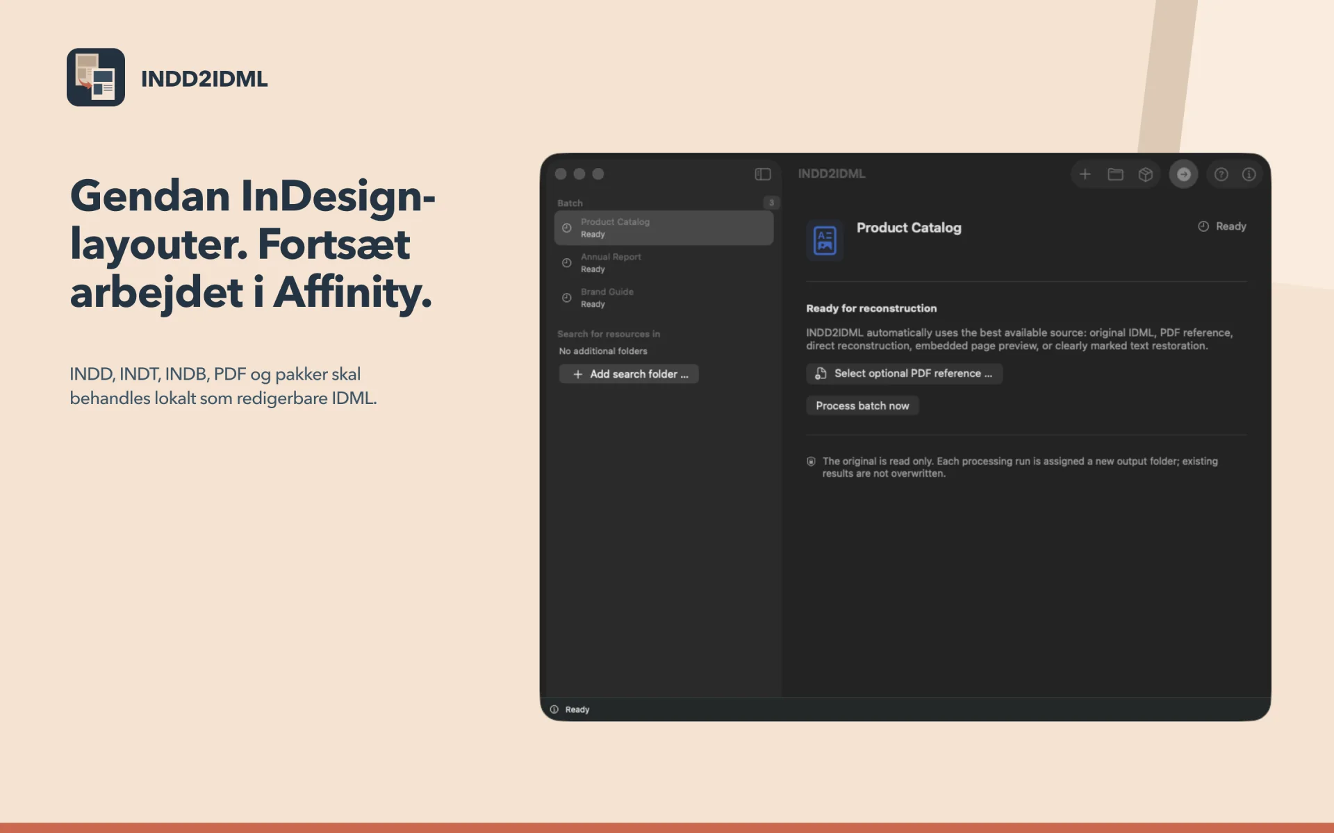 INDD2IDML – Layoutkonverter: INDD til Affinity Publisher