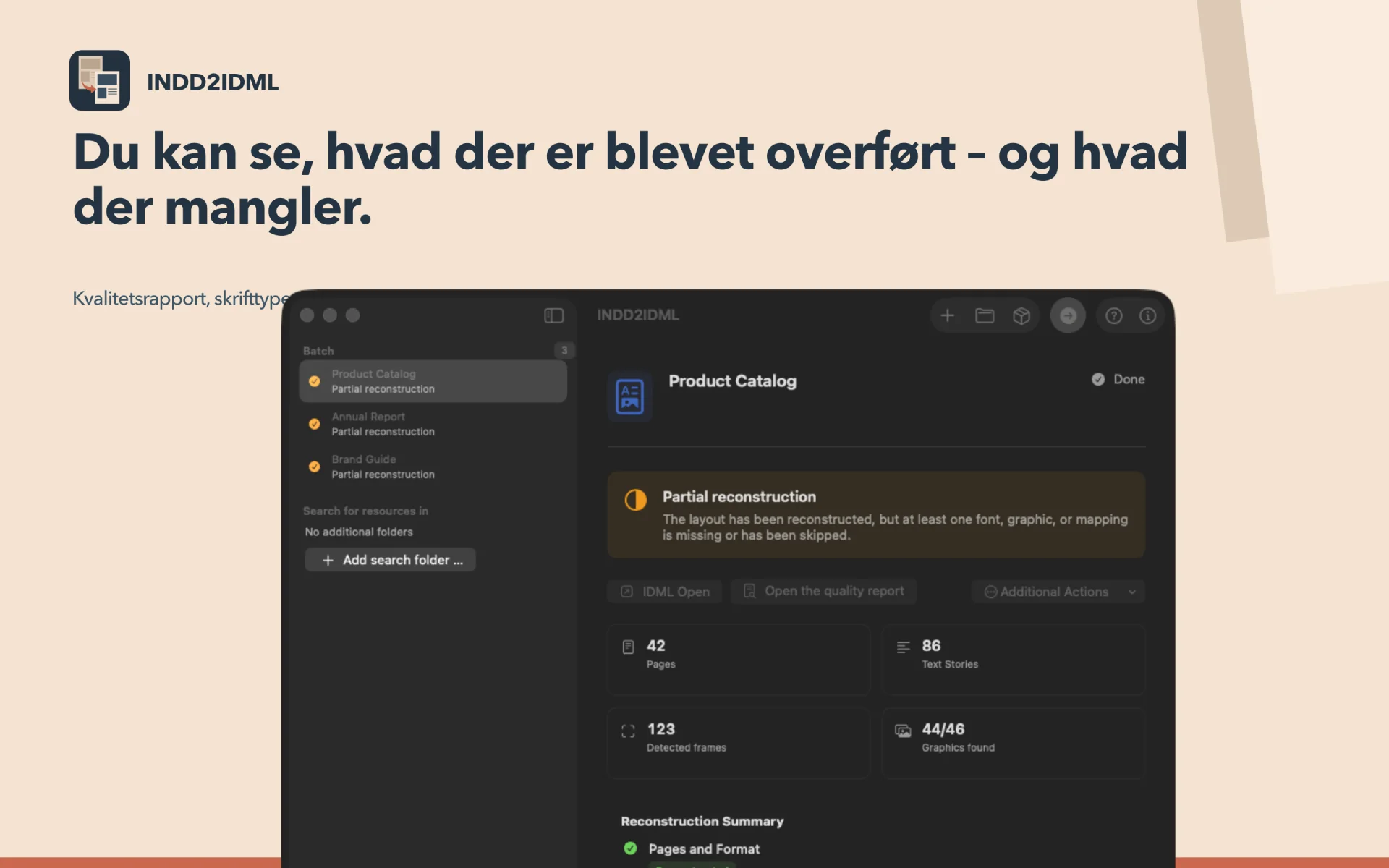 Kontroller resultaterne