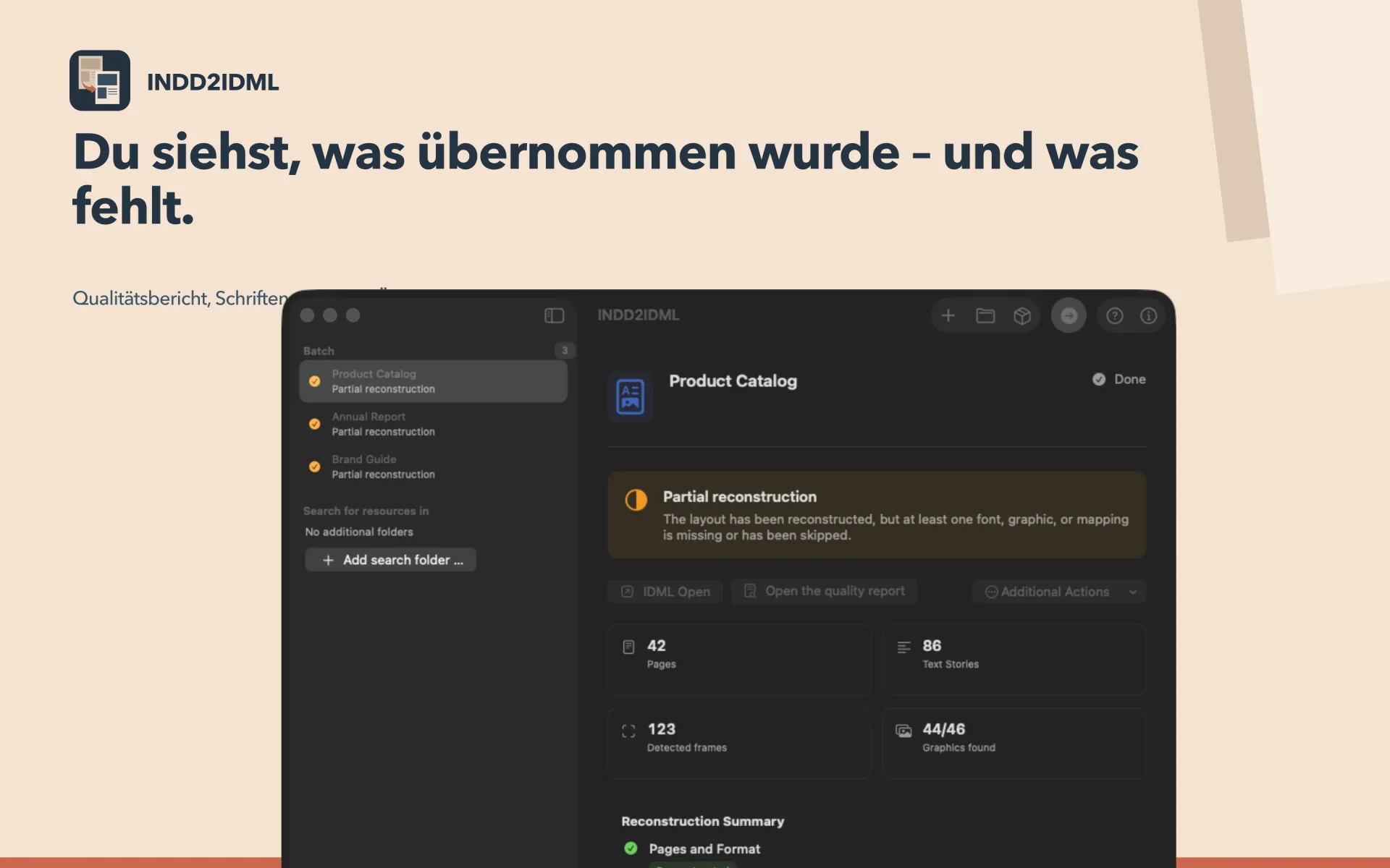 Ergebnisse prüfen