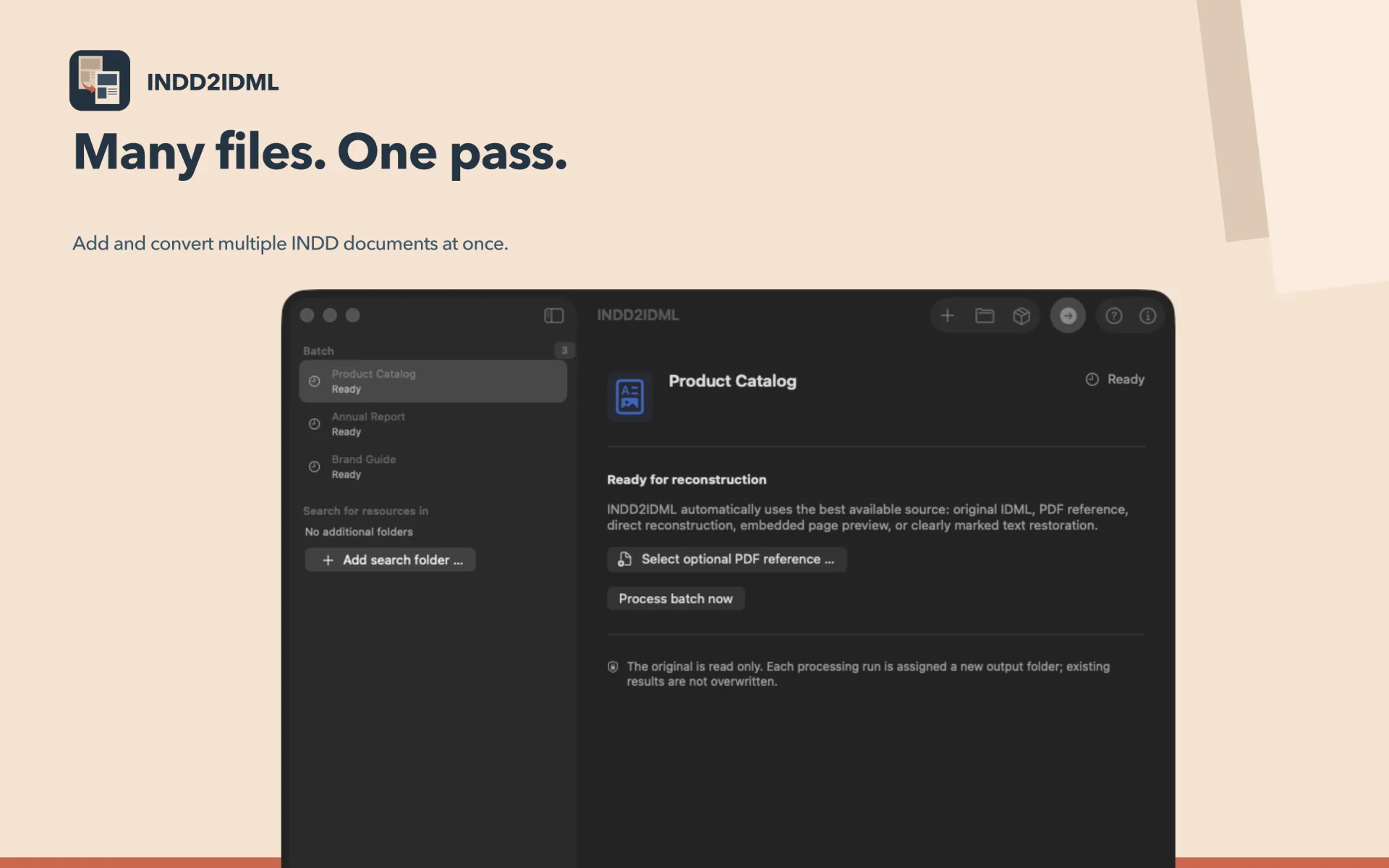 Batch processing
