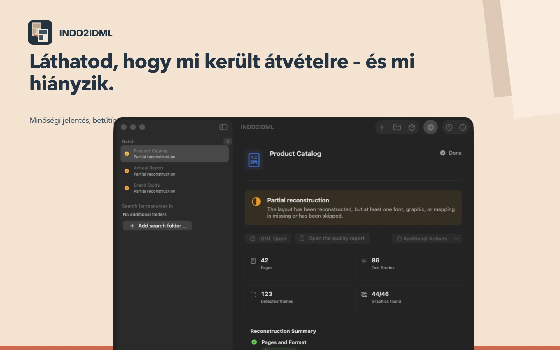 Ellenőrizze az eredményeket