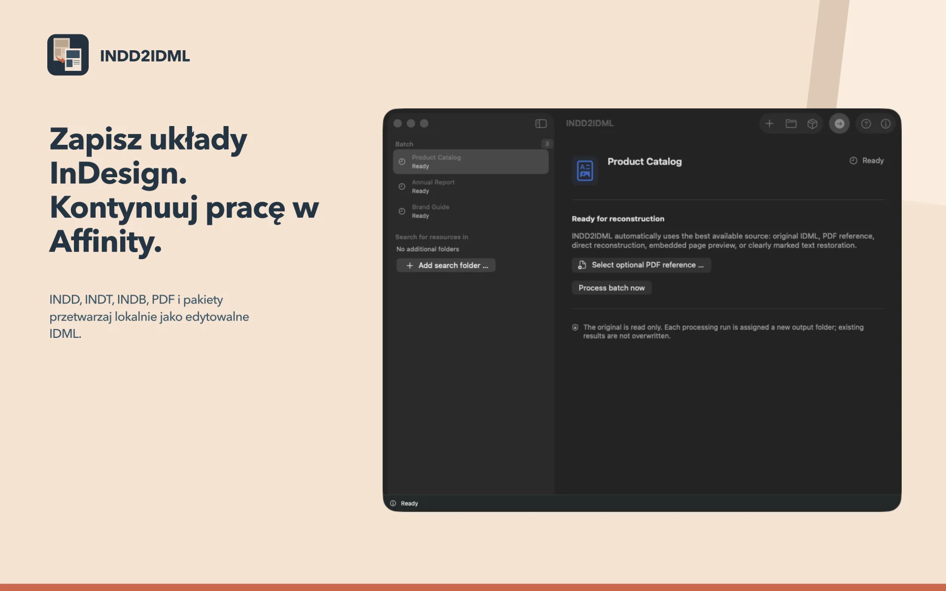 INDD2IDML – Konwerter układu: INDD do Affinity Publisher
