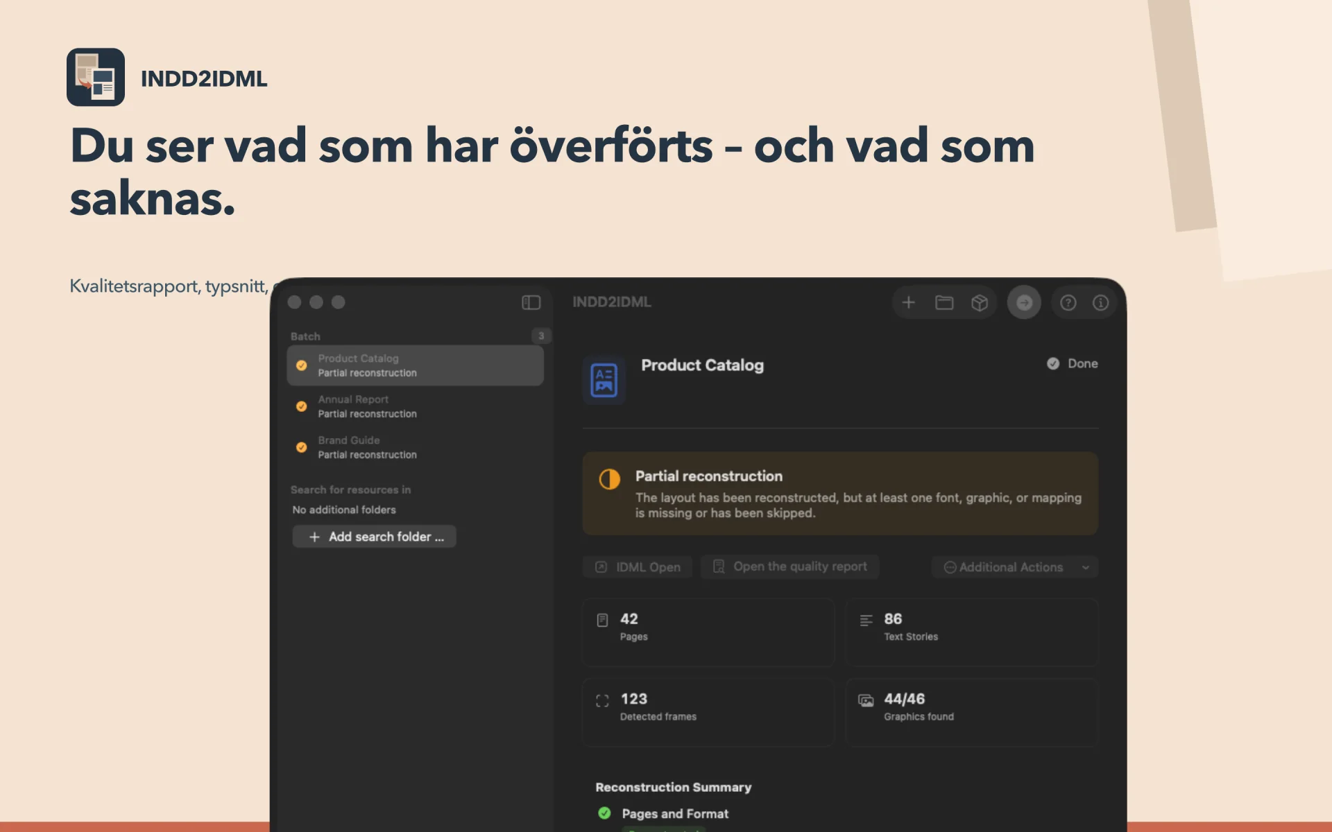 Kontrollera resultaten