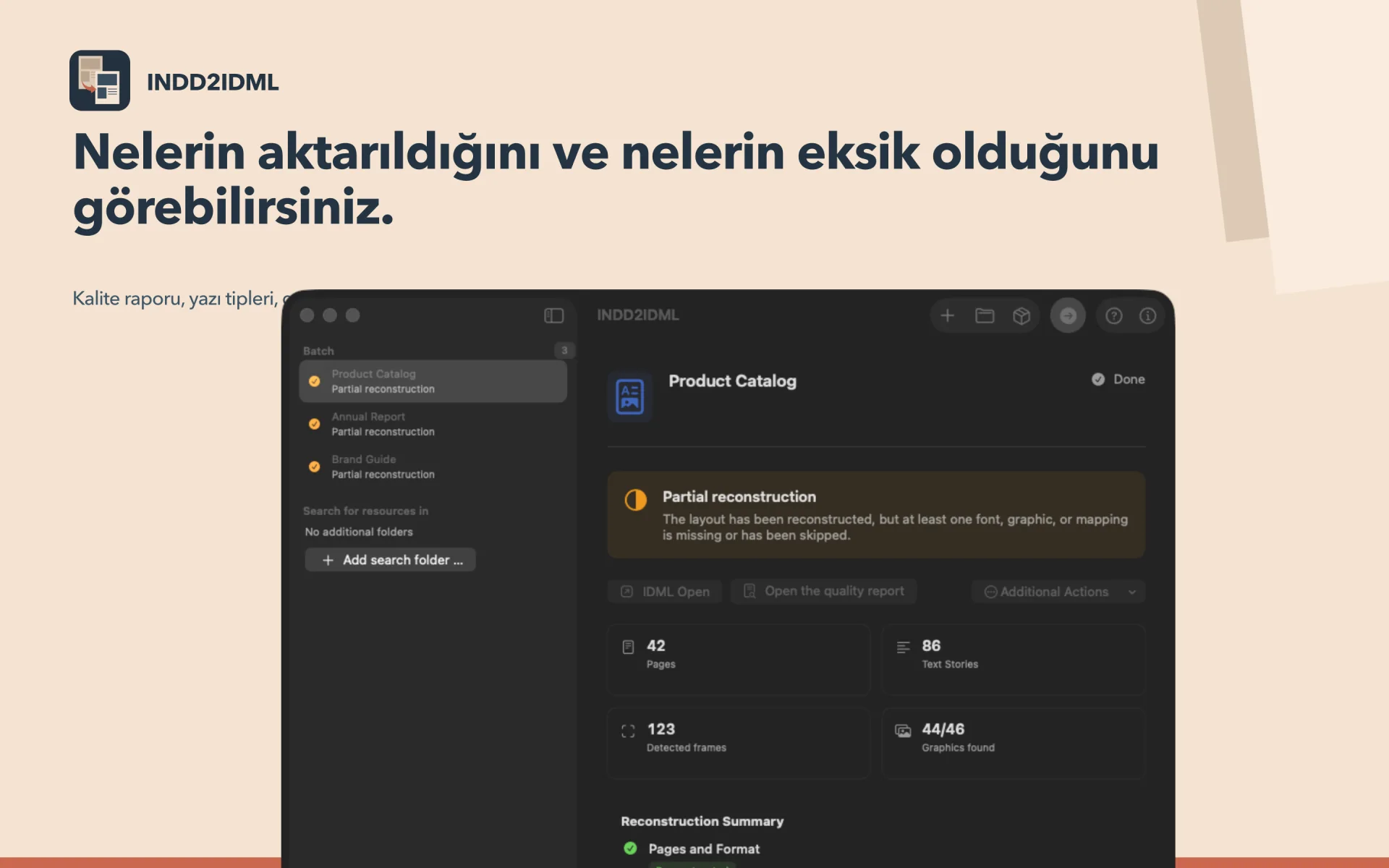 Sonuçları kontrol edin